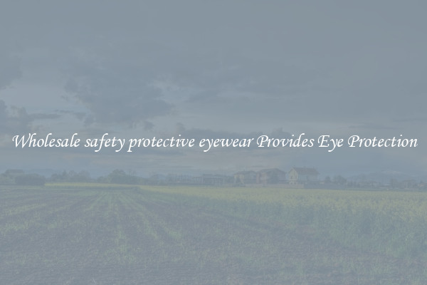 Wholesale safety protective eyewear Provides Eye Protection