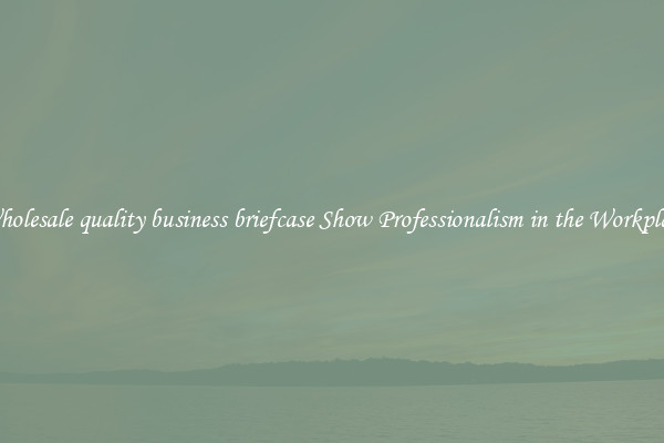 Wholesale quality business briefcase Show Professionalism in the Workplace