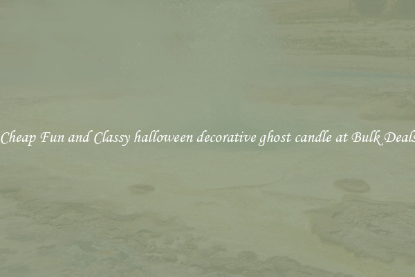 Cheap Fun and Classy halloween decorative ghost candle at Bulk Deals