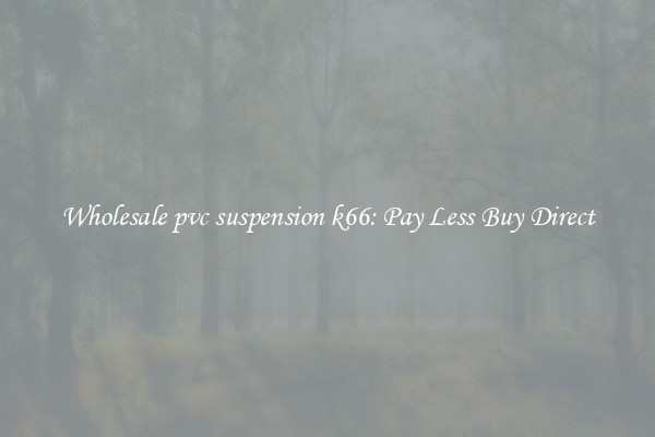 Wholesale pvc suspension k66: Pay Less Buy Direct