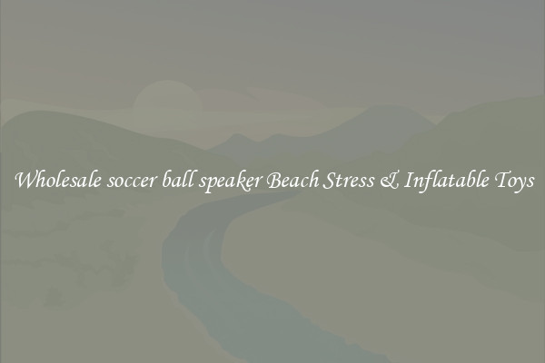Wholesale soccer ball speaker Beach Stress & Inflatable Toys