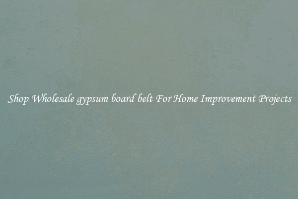 Shop Wholesale gypsum board belt For Home Improvement Projects