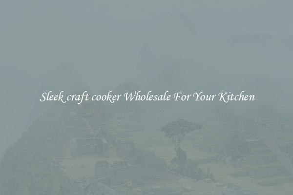 Sleek craft cooker Wholesale For Your Kitchen